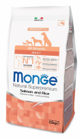 Monge. Dog Speciality. Корм для собак всех пород, лосось с рисом. 2,5 кг