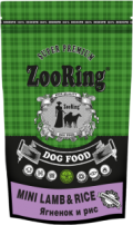 ZOORING Корм для собак малых пород Ягненок рис 0,7кг.