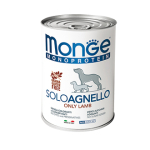 Monge. Dog Monoproteico Solo. Консервы для собак, паштет из ягненка. 0,4 кг