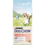 Dog Chow. Для собак с чувствительным пищеварением. Лосось. 14 кг