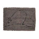 Дерти Дог Доормат. Коврик для кошек супервпитывающий, серый, размер S 40х58 см