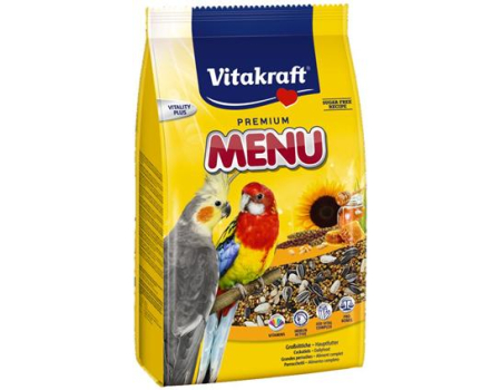 Vitakraft Menu Vital. Корм основной для больших и средних попугаев. 1кг.