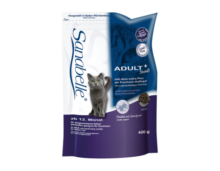 Bosch. SANABELLE. ADULT с мясом страуса. Полнорационный корм - рекомендован для кошек домашнего содержания. 0,4 кг
