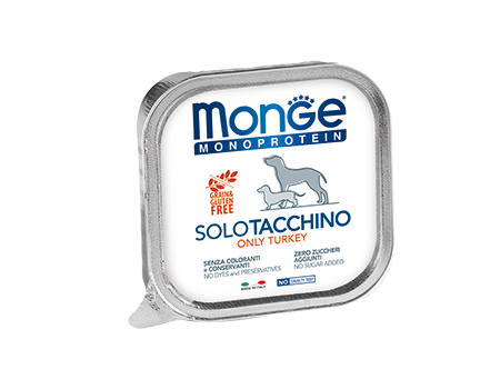 Monge. Dog Monoproteico Solo. Консервы для собак, паштет из индейки. 0,15 кг