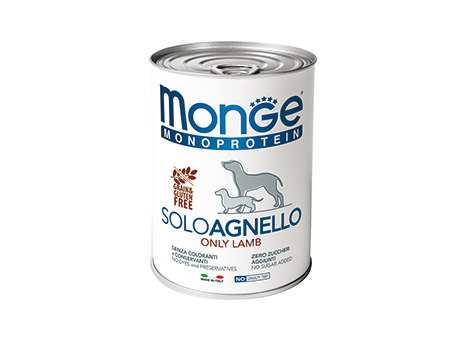 Monge. Dog Monoproteico Solo. Консервы для собак, паштет из ягненка. 0,4 кг