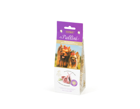 ?Titbit. Печенье Pallini с ягненком (125г)