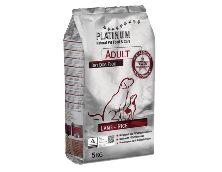 Platinum Корм для взрослых собак Ягненок и Рис 5 кг
