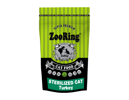 Zooring Корм для стерилизованных кошек Индейка 0,350кг