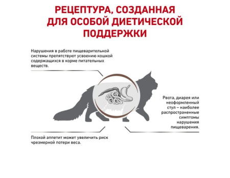 Роял Канин для кошек. Лечение ЖКТ. Royal Canin Gastro Intestinal 0,4 кг