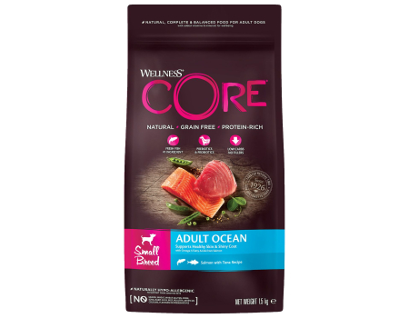 Wellness Core Ocean корм для собак мелких пород с лососем 1,5кг