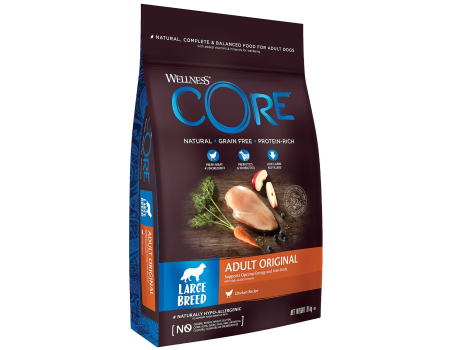 Wellness Core Original корм для собак крупных пород с курицей 10кг