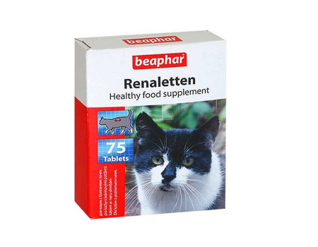 Beaphar Renaletten Кормовая добавка для кошек с почечными проблемами 75 таб.