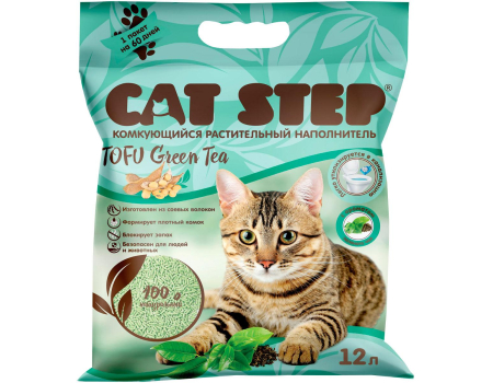 Cat Step Наполнитель Tofu Green 12л