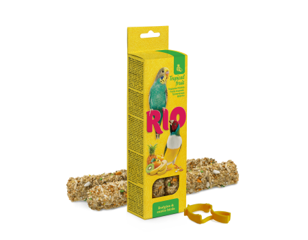 Rio Sticks. Палочки для волнистых попугаев и экзотических птиц тропические фрукты. 0,08 кг.