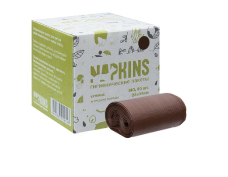 БИОпакеты гигиенические для выгула собак Napkins (4×20шт)